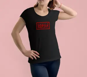 TrueTech HUSTLE! T-Shirt for Women (Red)