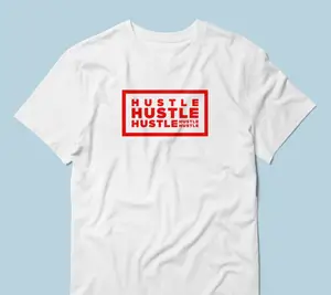 TrueTech HUSTLE! T-Shirt for Men (Red)